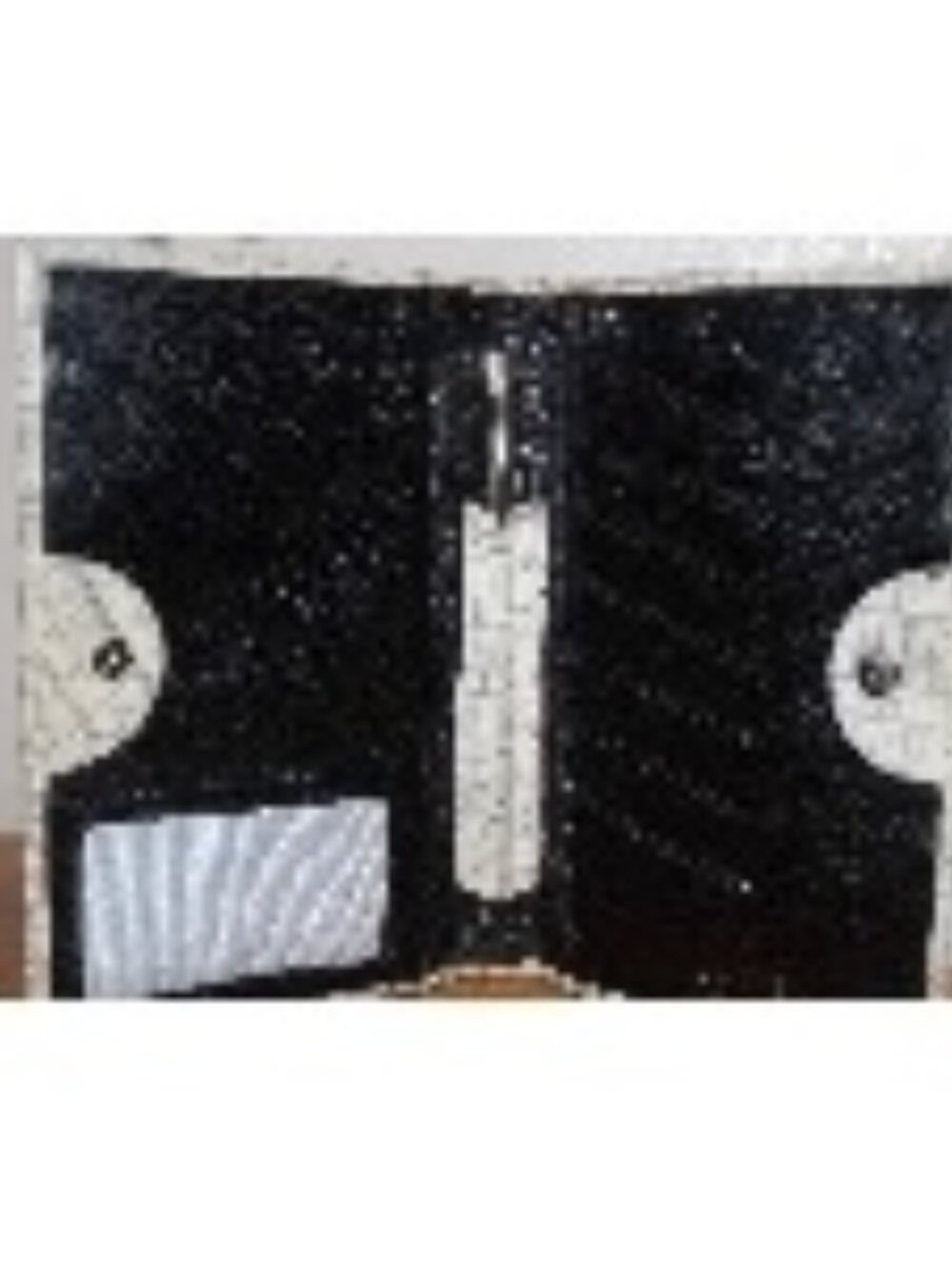 Alicia Klein Croc Embossed Leather Wallet w 12 Real Gold Filled Cross Pencil